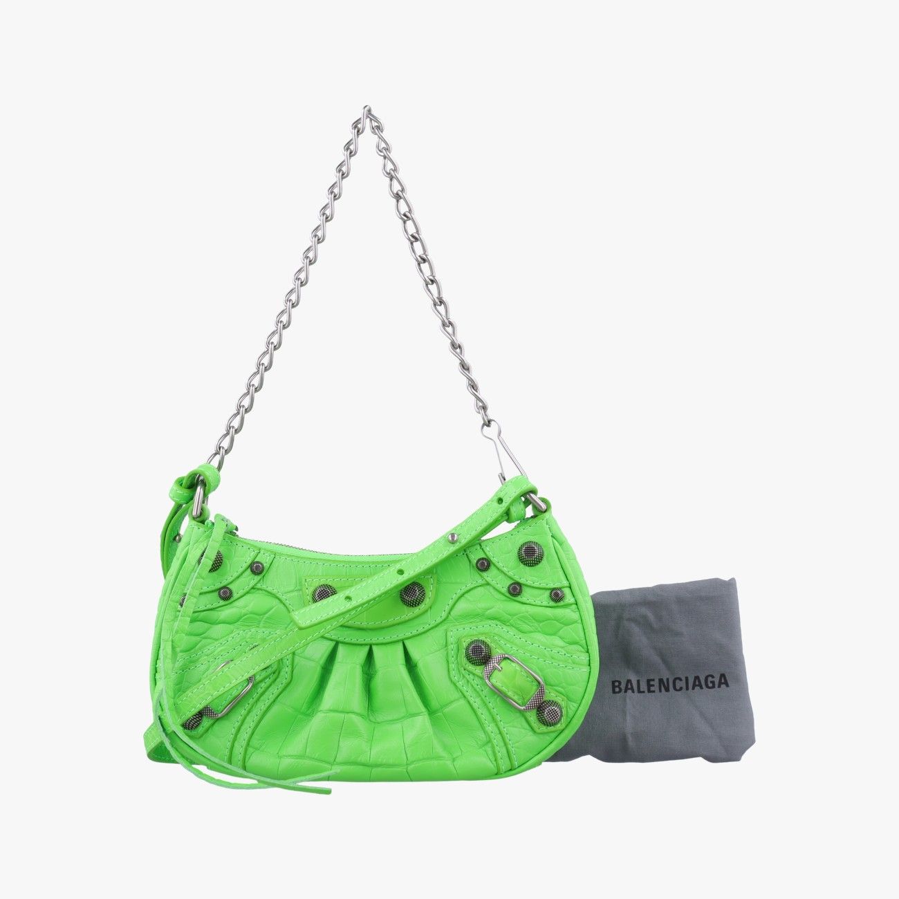 バレンシアガBalenciagaルカゴール グリーン ラムスキン 695814.3817.Q.000959