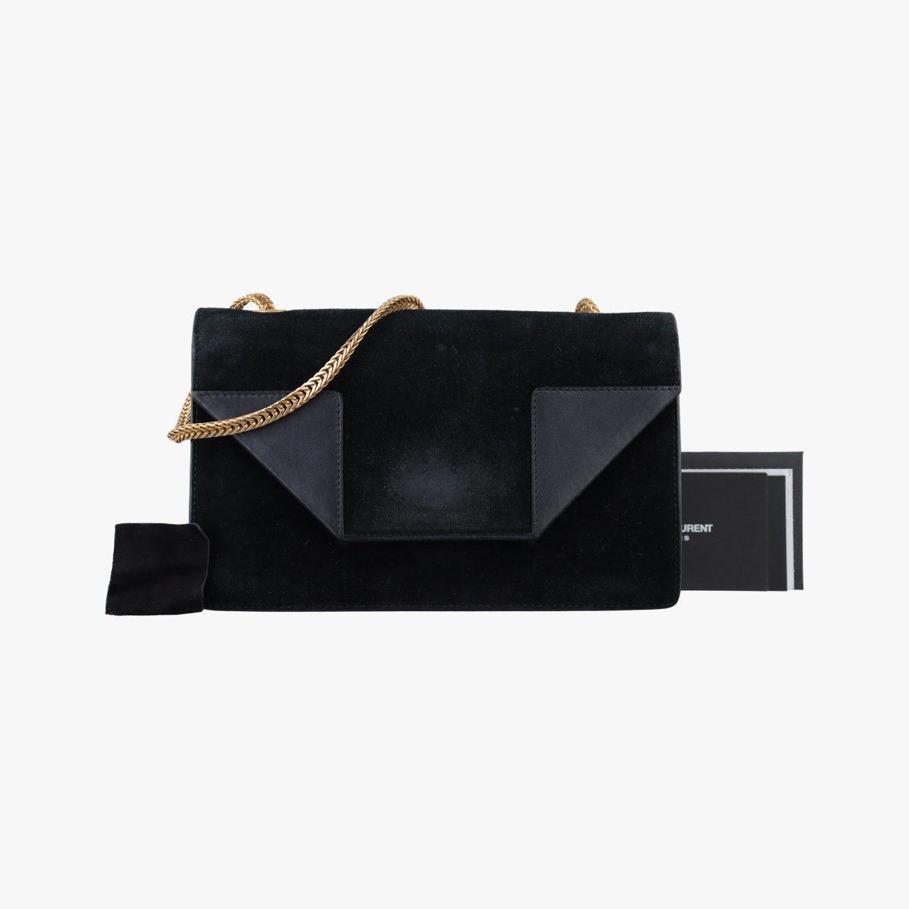 イヴサンローランYves Saint Laurentベティ スモール ブラック スエード × レザー 314516 314516.000926