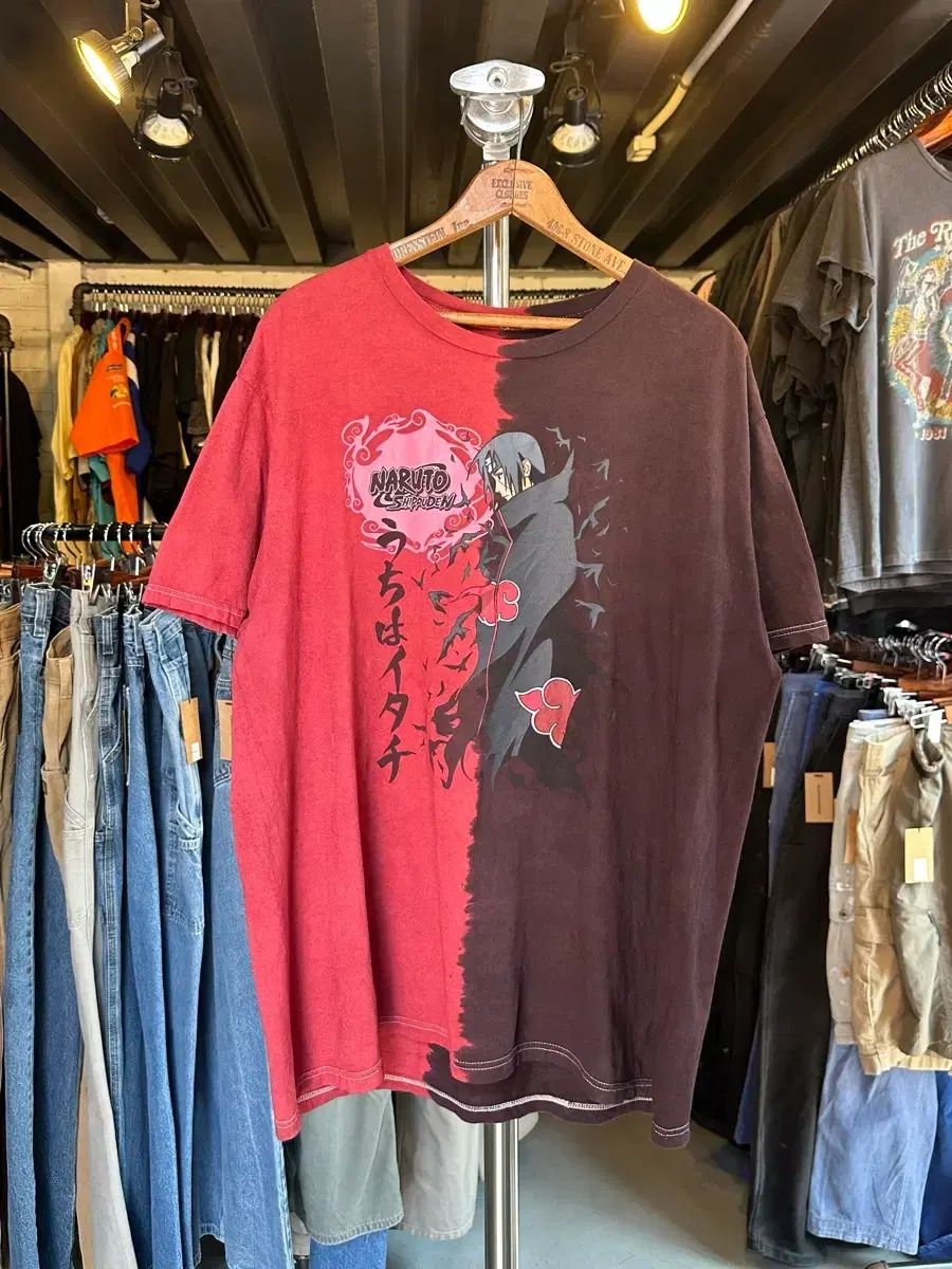 100-105 00s NARUTO -ナルト- うちは イタチ プリンティング Tシャツ