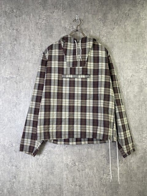 【中古】SPORTSWEAR ｽﾎﾟｰﾂｳｪｱ ﾊﾟｰｶｰ ﾌｰﾃﾞｨｰ ﾁｪｯｸ ｼｬﾂ ｱﾉﾗｯｸ ﾌﾟﾙｵｰﾊﾞｰ ﾌﾞﾗｳﾝ系 M 33969164