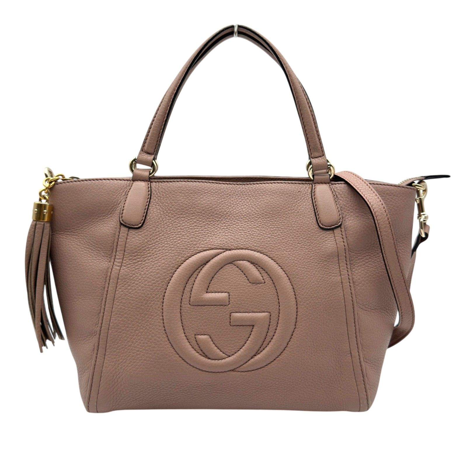 グッチ GUCCI ソーホー トートバッグ 369176 ピンク レザー レディース トートバッグ