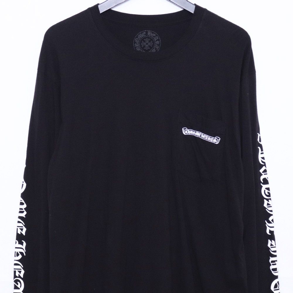CHROME HEARTS スクロールラベルロゴ ロングスリーブTシャツ Lサイズ
