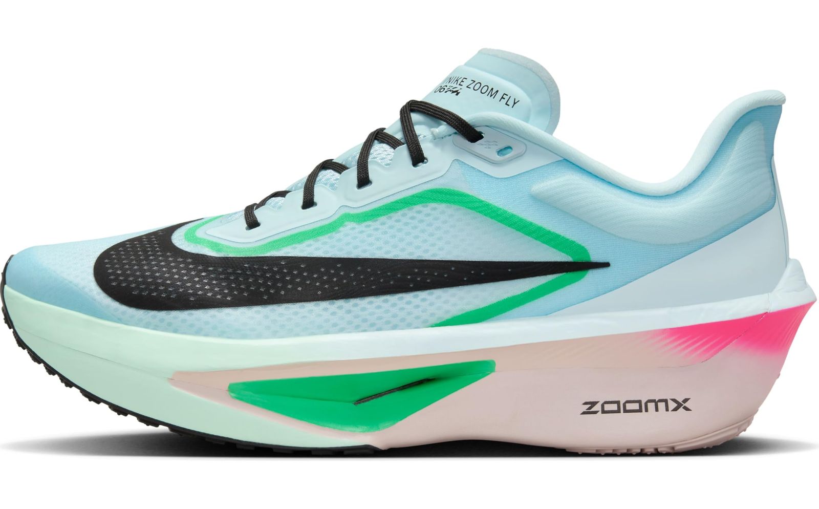 [ナイキ] ズーム フライ 6 ZOOM FLY 6 グレーシャーアイス/ブラック/ハイパーピンク/グリーンショック FN8454-402 (グレーシャーアイス/ブラック/ハイパーピンク/グリーンショック, 日本の靴のサイズ寸法, 大人, 数値, 28.5