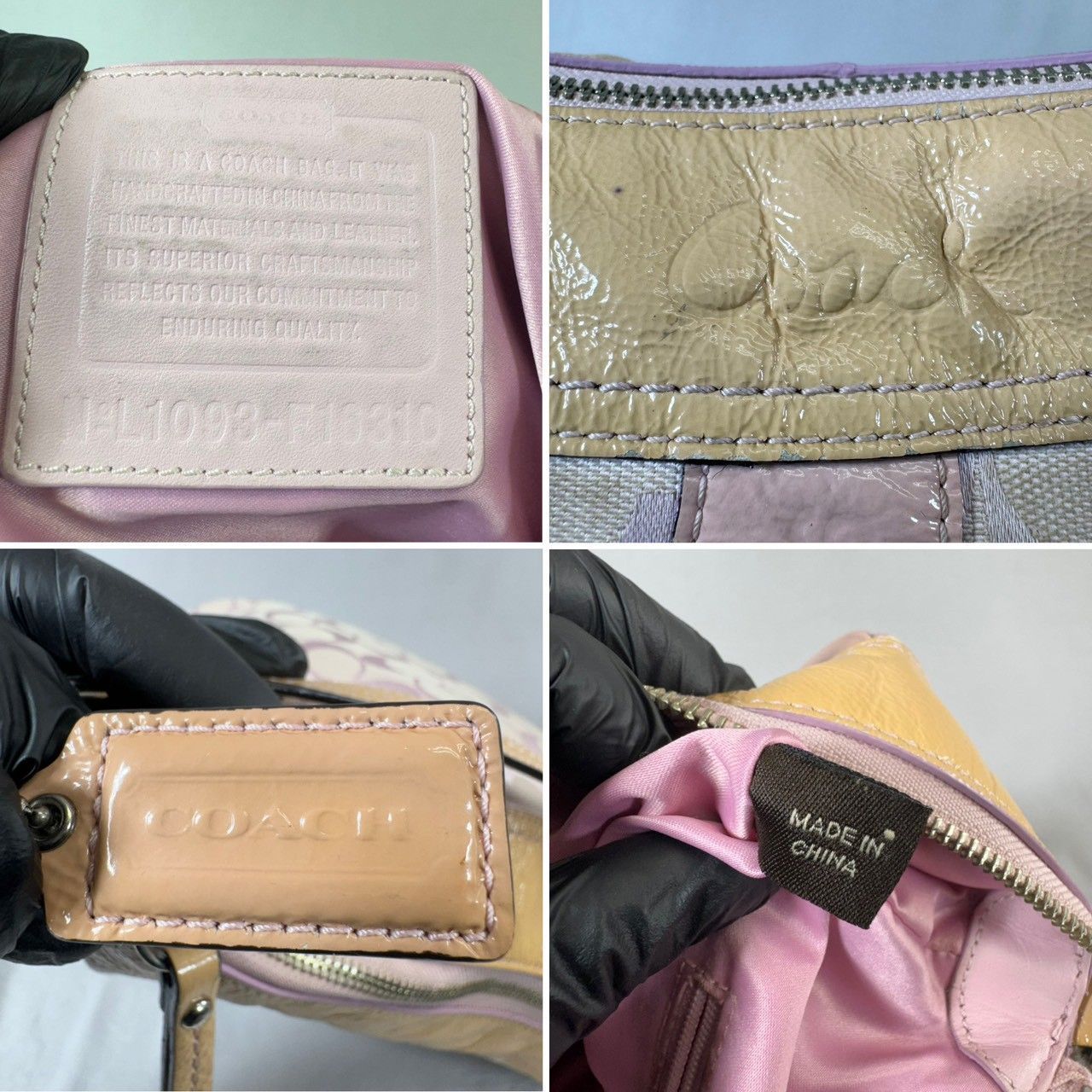美品】COACH コーチ パッチワーク サークル シグネチャー 2way