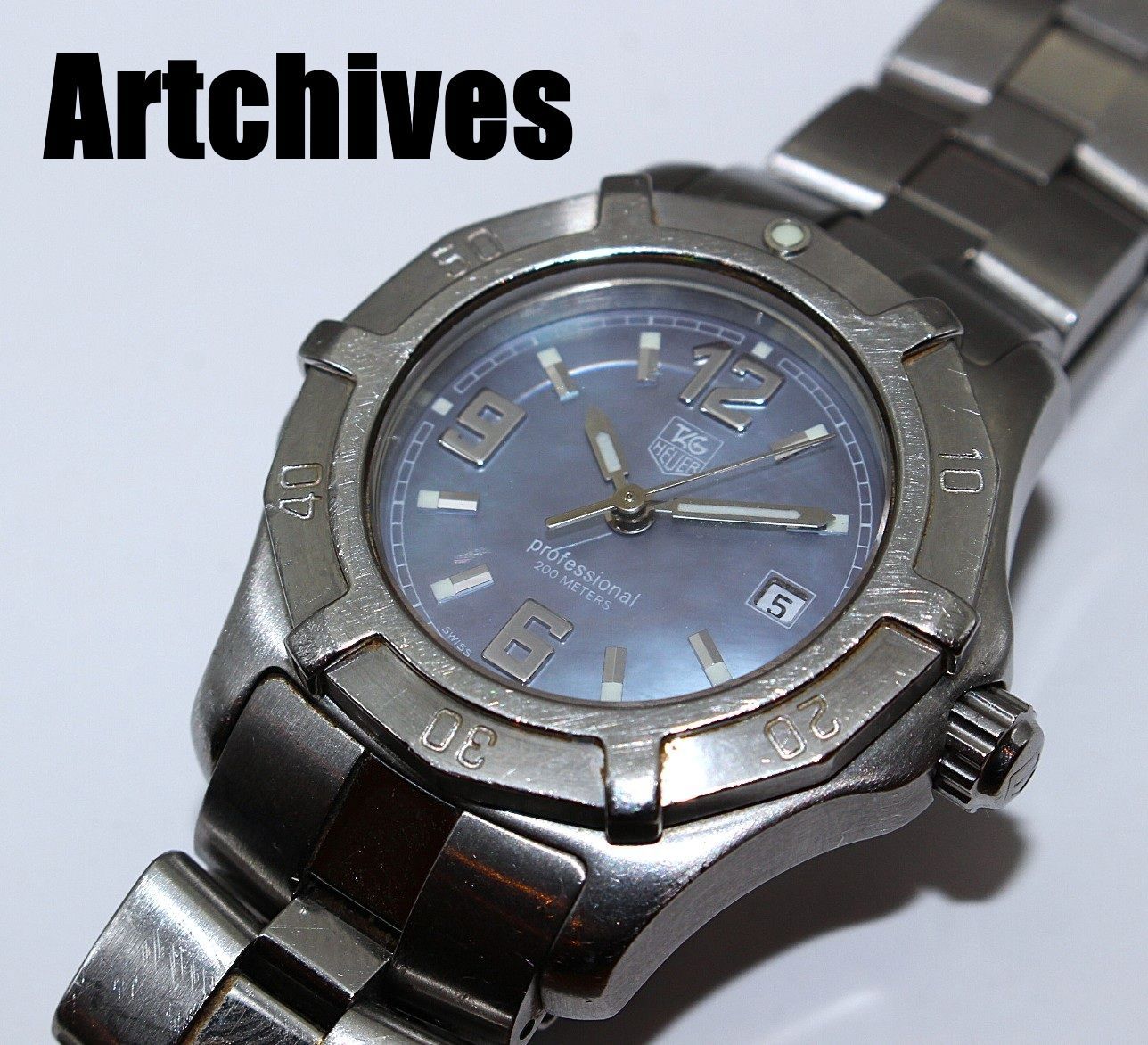 『VRW-1941』☆時計☆TAG HEUER (タグ・ホイヤー)☆WN1318☆プロフェッショナル☆BL文字盤 レディース クォーツ 稼働品☆