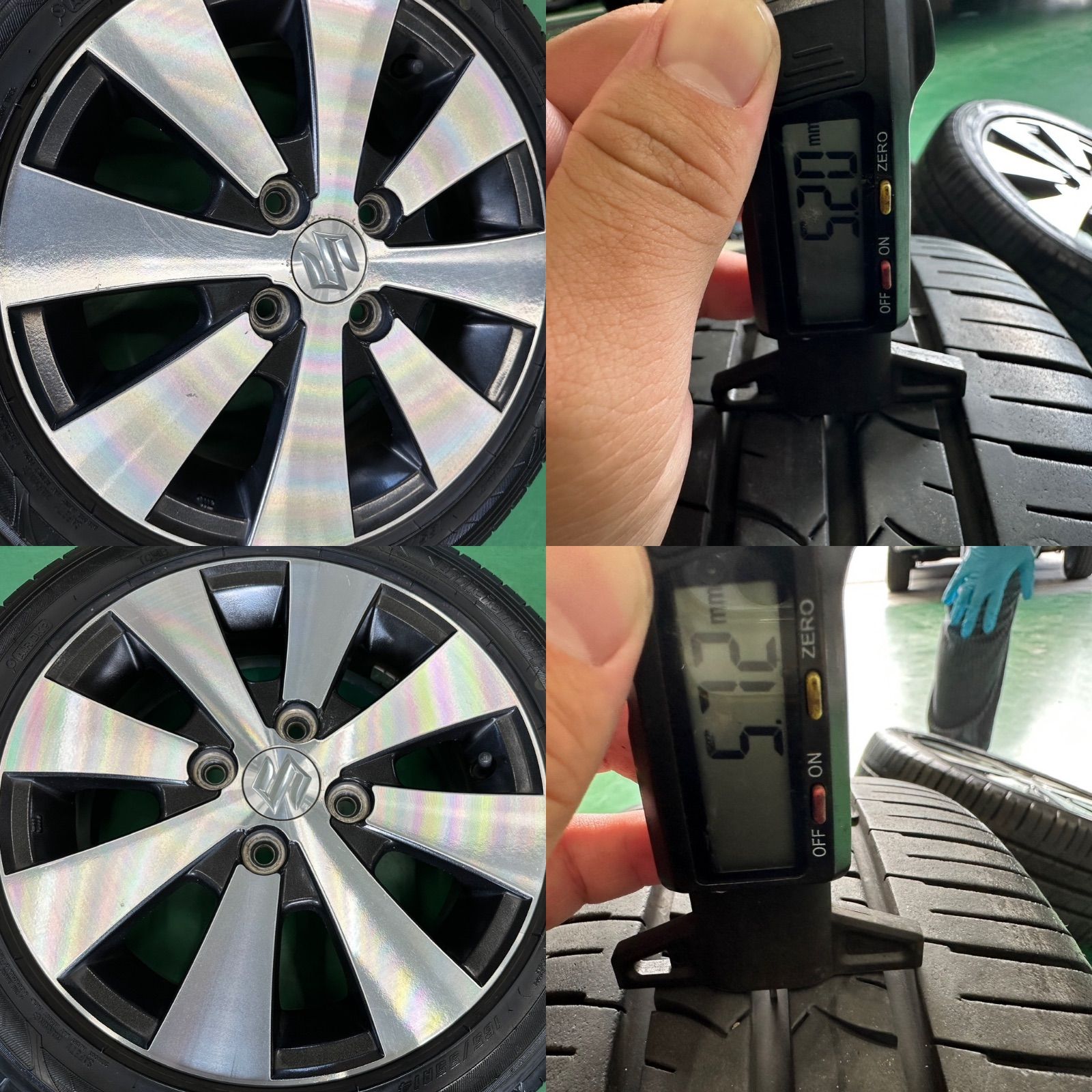 2個口購入)スズキ純正165/55R14 タイヤホイール4本セット① - メルカリ