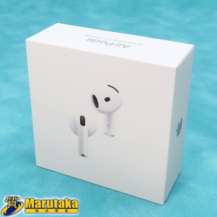 【未開封 新品 エアポッズ4】アップル Air Pods4 アクティブノイズキャンセリング搭載モデル MXP93J/A カナル型 イヤホン ワイヤレス 逸品質屋 丸高 甲子園店 人気 26k232
