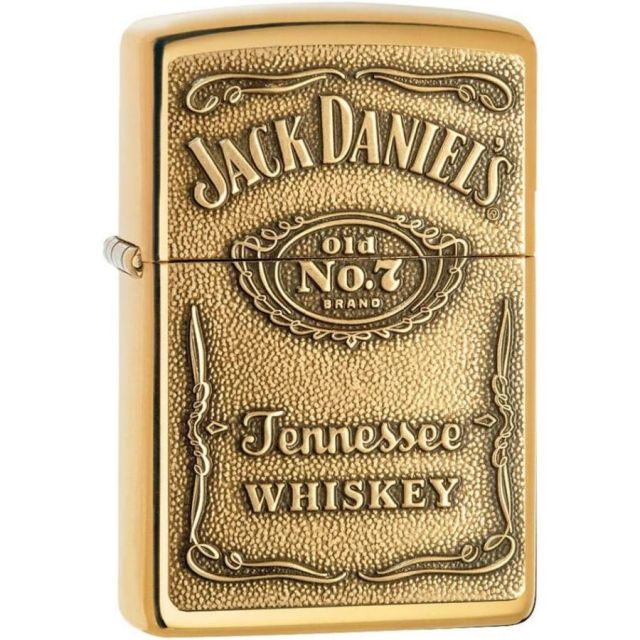 ZIPPO ジャックダニエル ブラスエンブレム 254BJD428 ジッポー ライター 正規品 JACK DANIEL'S ブランド オイルライター