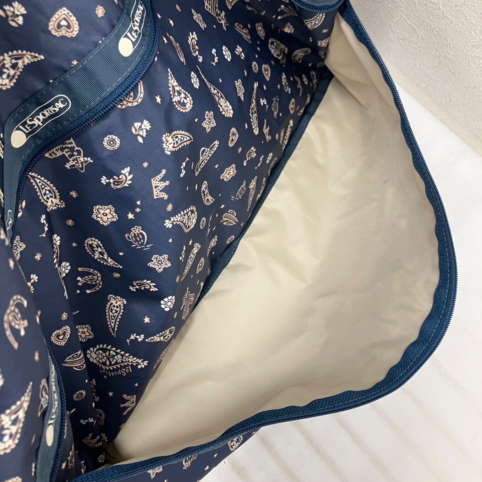 5147 【美品】 LeSportsac レスポートサック 2way ボストンバッグ 旅行 