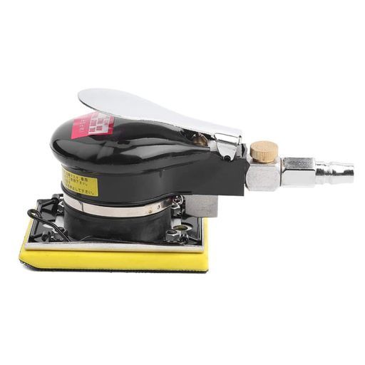 エアサンダー空気圧研磨ツール90PSI10000rpm75*100mmエアオービタルサンダー空気圧ポリッシャー研磨手持ち型低消費量低騒音人造石家具木製