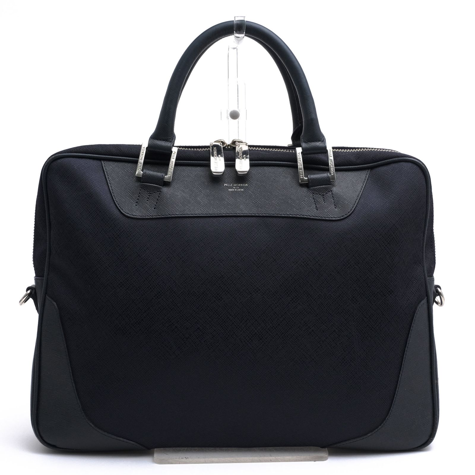 ペッレモルビダ／PELLE MORBIDA バッグ ブリーフケース ビジネスバッグ 鞄 ビジネス メンズ 男性 男性用 ナイロン レザー 革 本革 ネイビー 紺 PMO-CA104 Capitano キャピターノ A4サイズ収納可