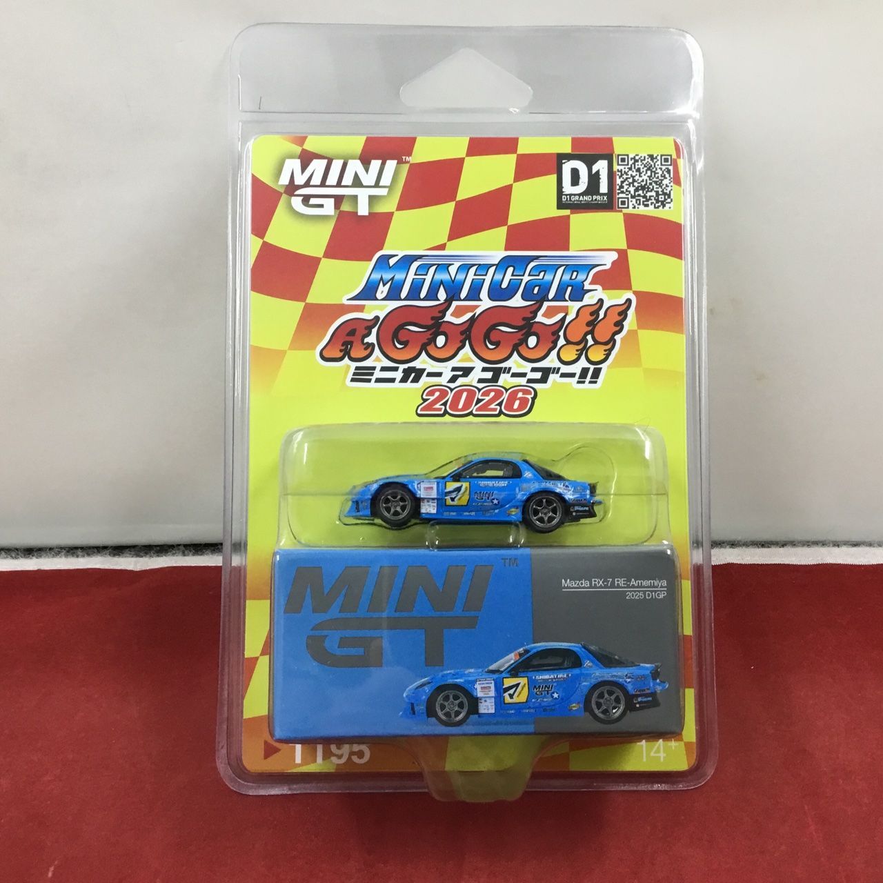 希少 新品・未開封品 MINI GT MiniCar A GoGo!! 2026 1/64 Mazda RX-7 RE-Amemiya 2025 D1GP ミニカーアゴーゴー ミニGT 送料込み