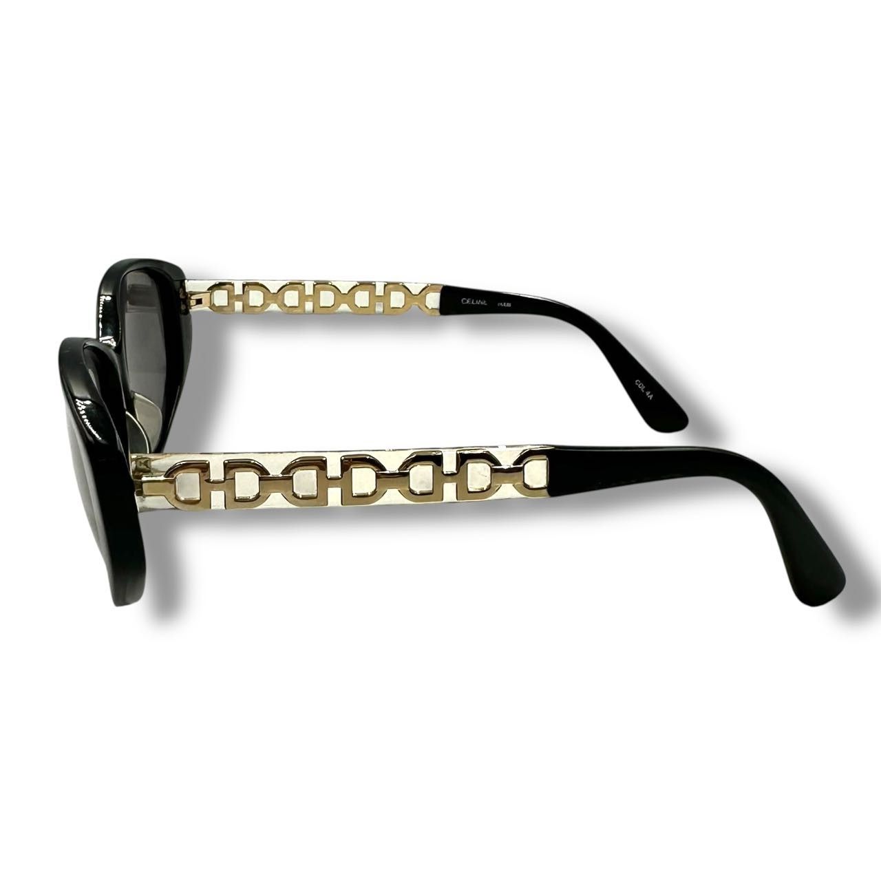 【極美品】CELINE セリーヌ サングラス 黒×金 ゴールド メタルフレーム 極美品 CELINE セリーヌ サングラス ガンチーニ柄 ブラック - メルカリ