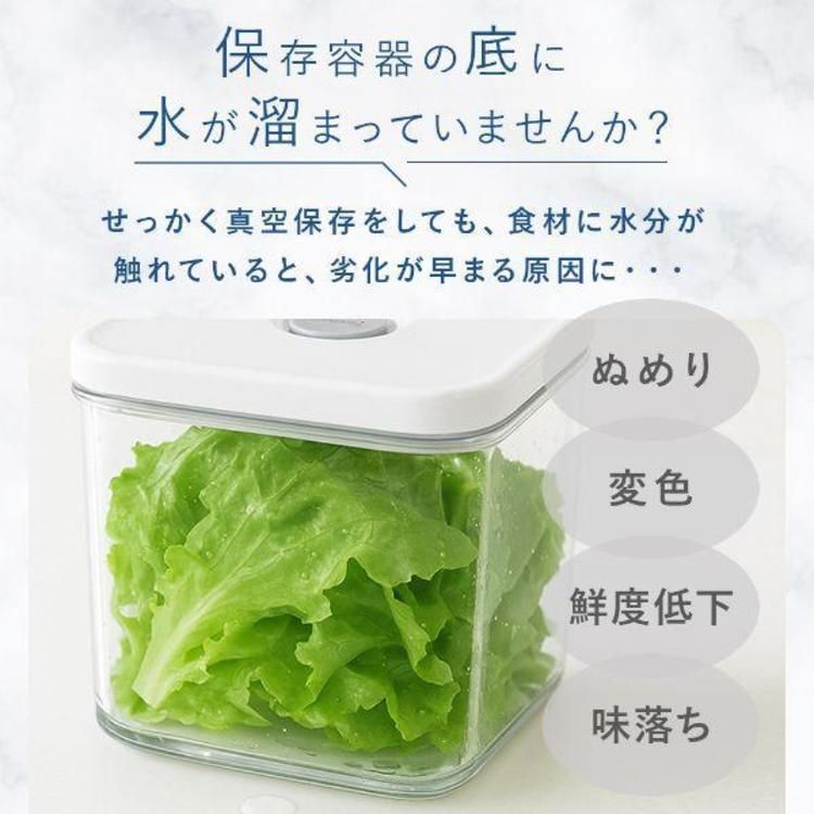 公式】真空保存容器 BPAフリー 密閉 自動 電動真空 食洗機対応 冷凍庫
