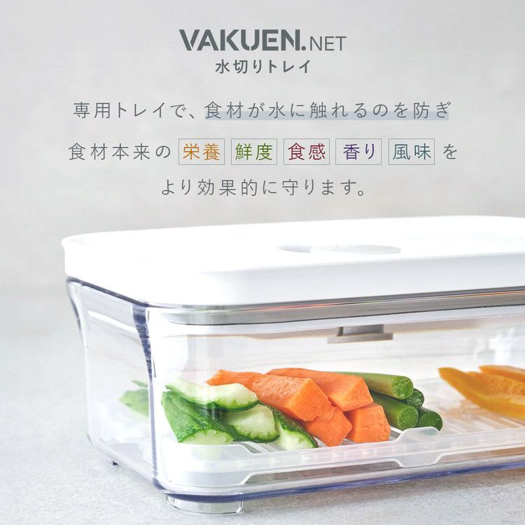 公式】真空保存容器 BPAフリー 密閉 自動 電動真空 食洗機対応 冷凍庫