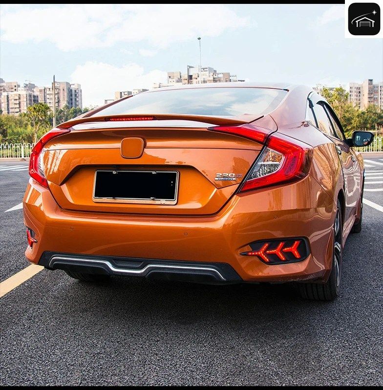 16 シビック テールスポイラー 素材車 リアウイング 無色カラー リアスポイラー ホンダ シビック スポイラー 2016 カスタム パーツ