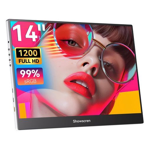 14インチポータブルモニター、1920x1200Pディスプレイ、60Hz、99%sRGB、miniHDMI、USB-C(Type-C)モニタースクリー