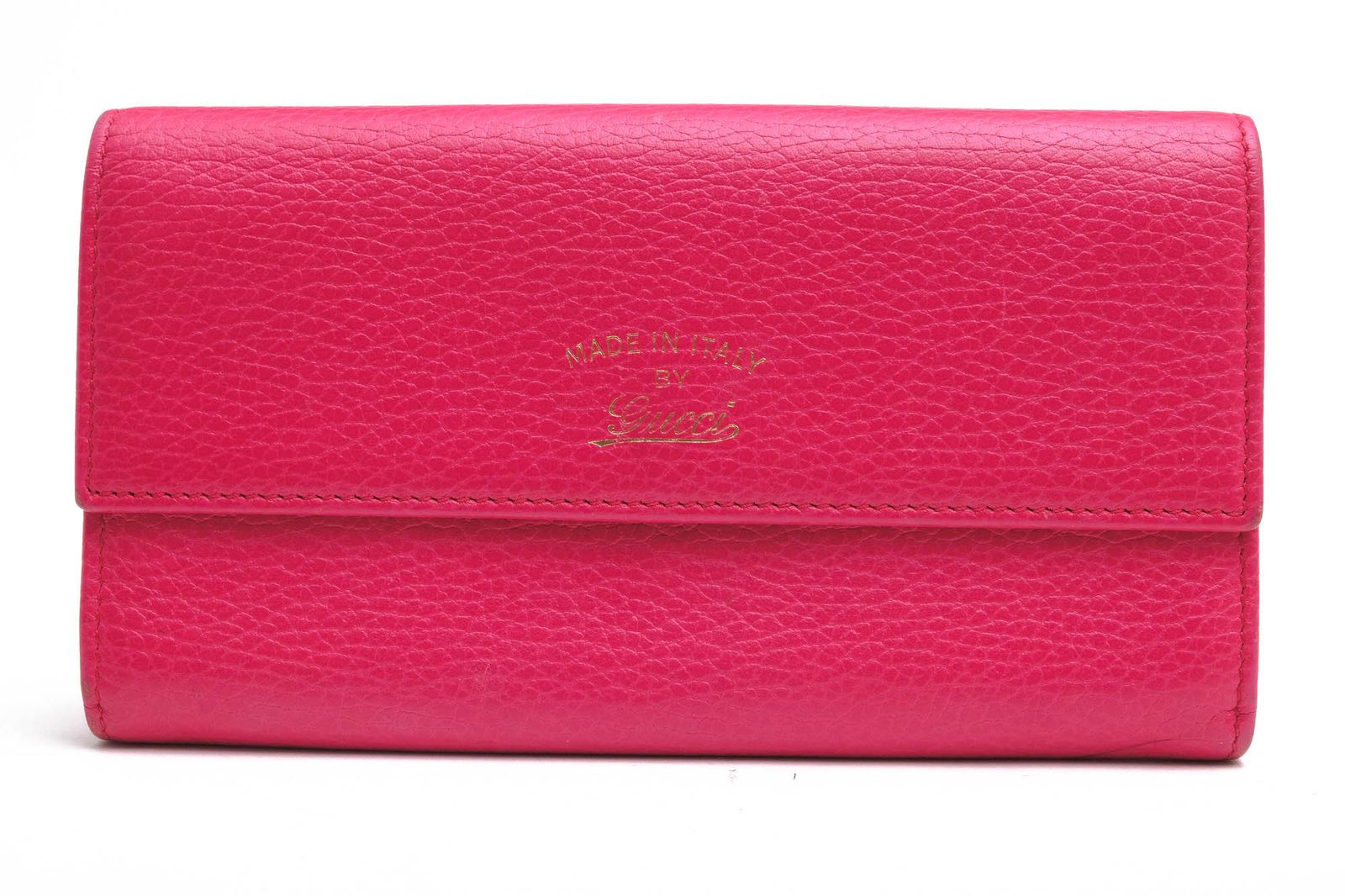 グッチ／GUCCI 長財布 財布 ウォレット レディース 女性 女性用 レザー 革 本革 ピンク 354496 SWING スウィング 小銭入れあり シボ革 シュリンクレザー