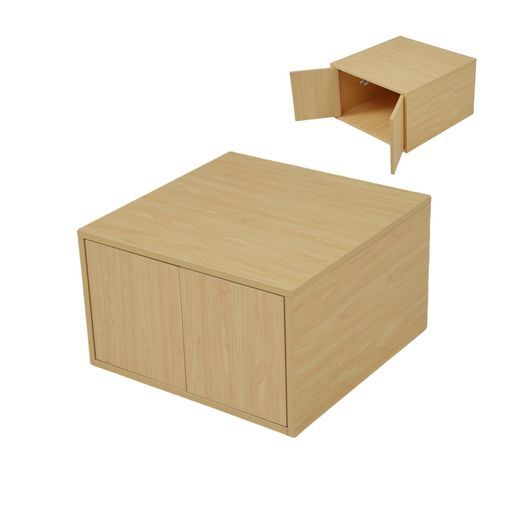 【横両開きボックス2個】OSJ収納ベッドユニット収納ボックス小上がりユニットベッド50x50x30cm組み合わせ自由自在収納ベンチ収納箱ベッド箱型ベッ