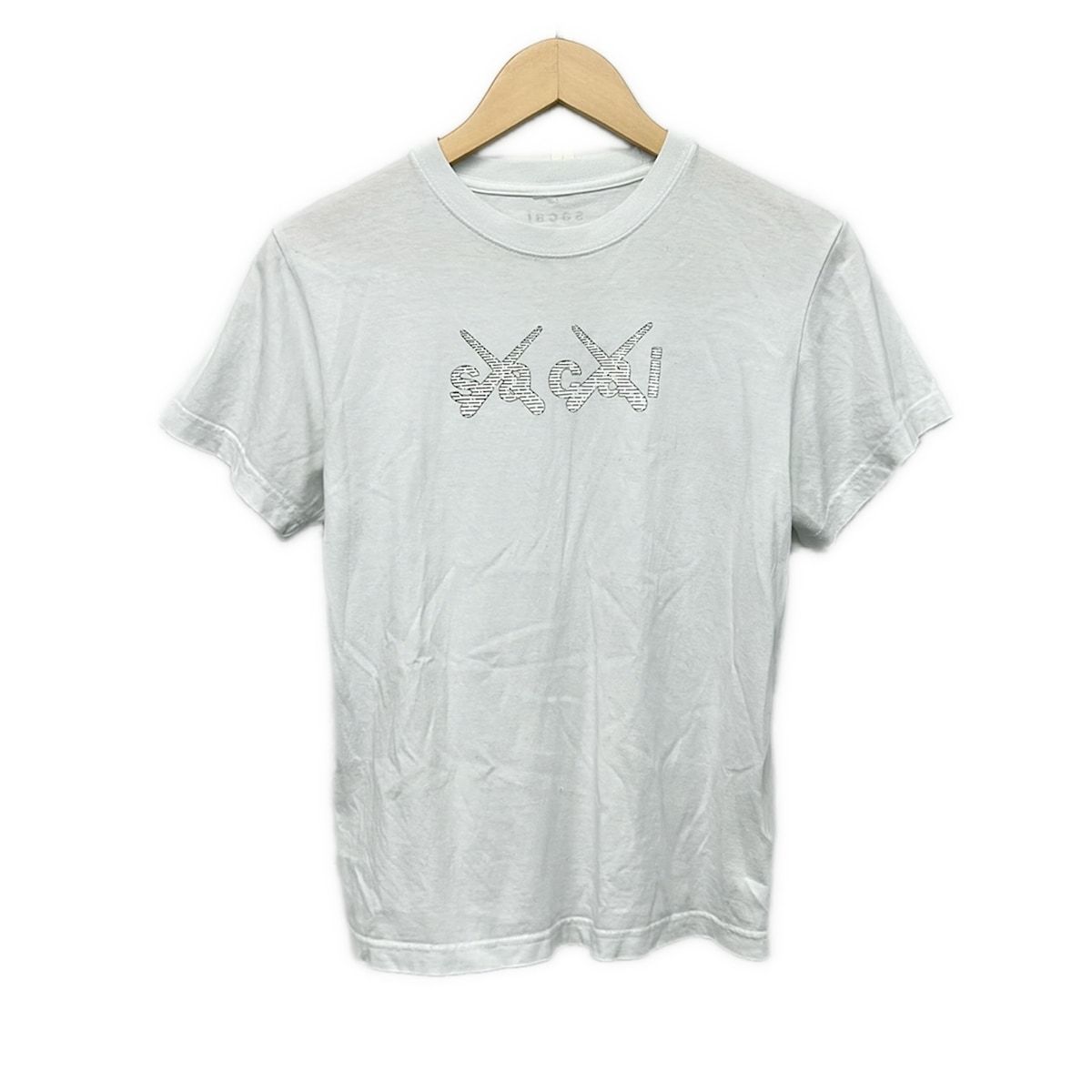Sacai(サカイ) 半袖Tシャツ サイズ0 XS レディース - 21-0325S 白×黒