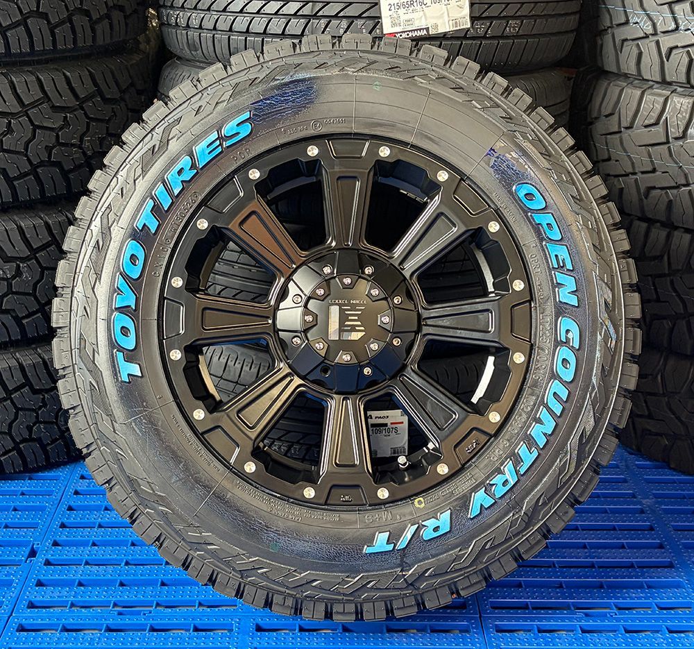 エクストレイル RAV4 CX5 デリカ D5 人気 タイヤホイール 16インチ ｜ トーヨー オープンカントリーRT 225/70R16 ホワイトレター DeathRock