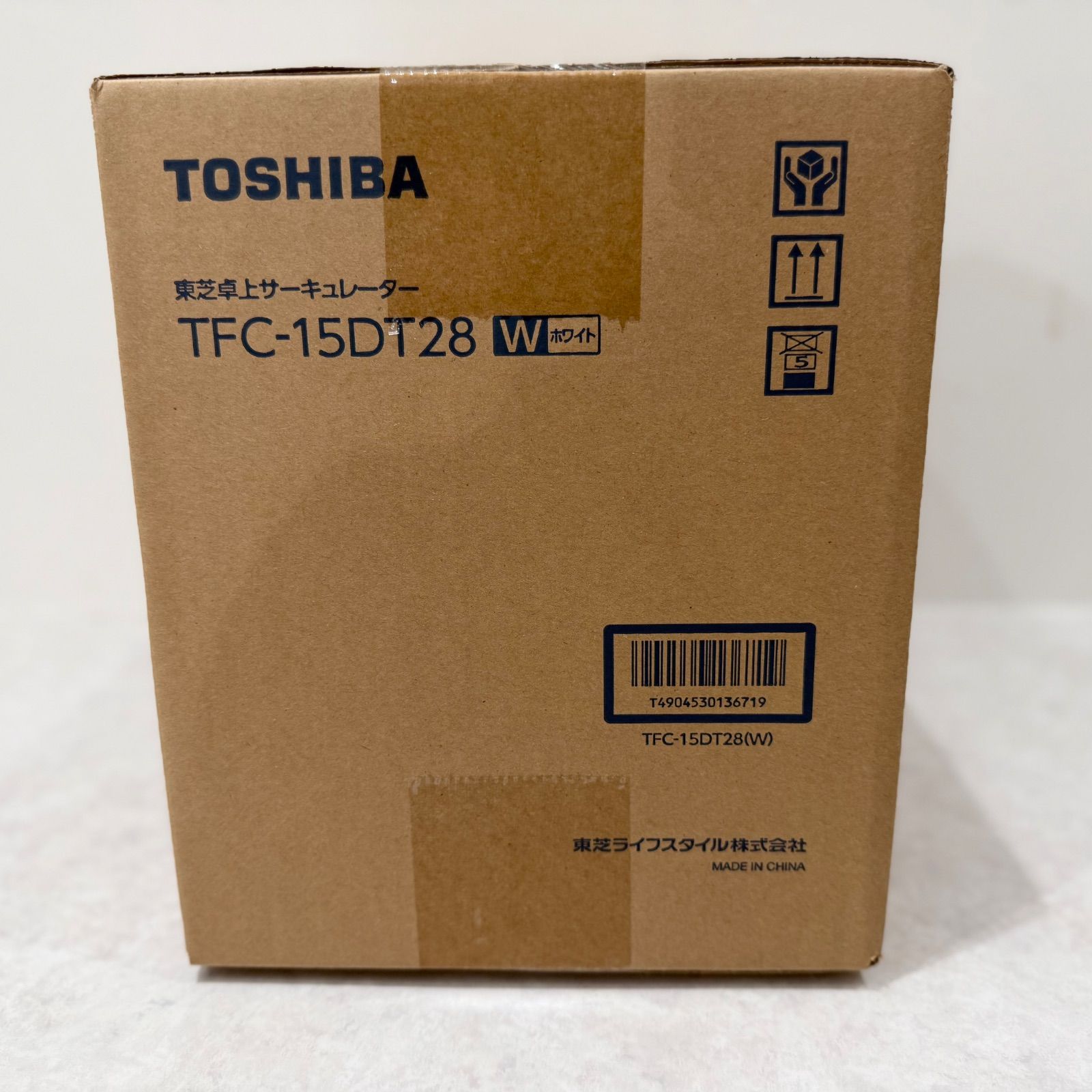 新品・未開封】東芝 卓上サーキュレーター TFC-15DT28(W) ホワイト 