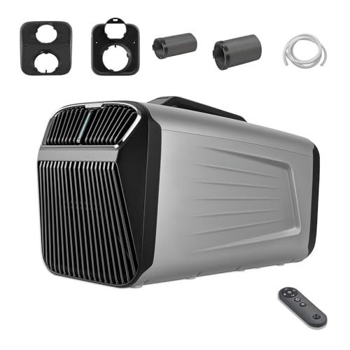 【新品】ポータブルエアコン 5200BTU 移動式スポットクーラー AC100V 50/60Hz対応 強力冷房 除湿 静音 コンパクト設計 遠隔操作可能 双ダクト付き・持続循環冷却 車中泊 キャンプ キャンプ ペット用 工場 コンサート アウトドア キャンピン