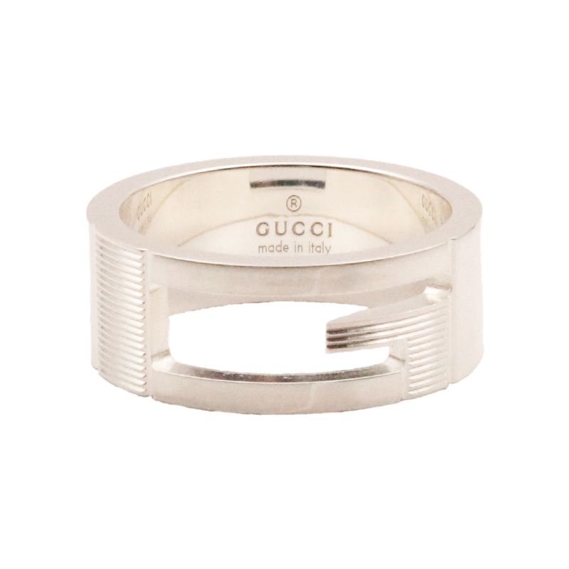 グッチ Gリング 15号 シルバー ブランテッド GUCCI