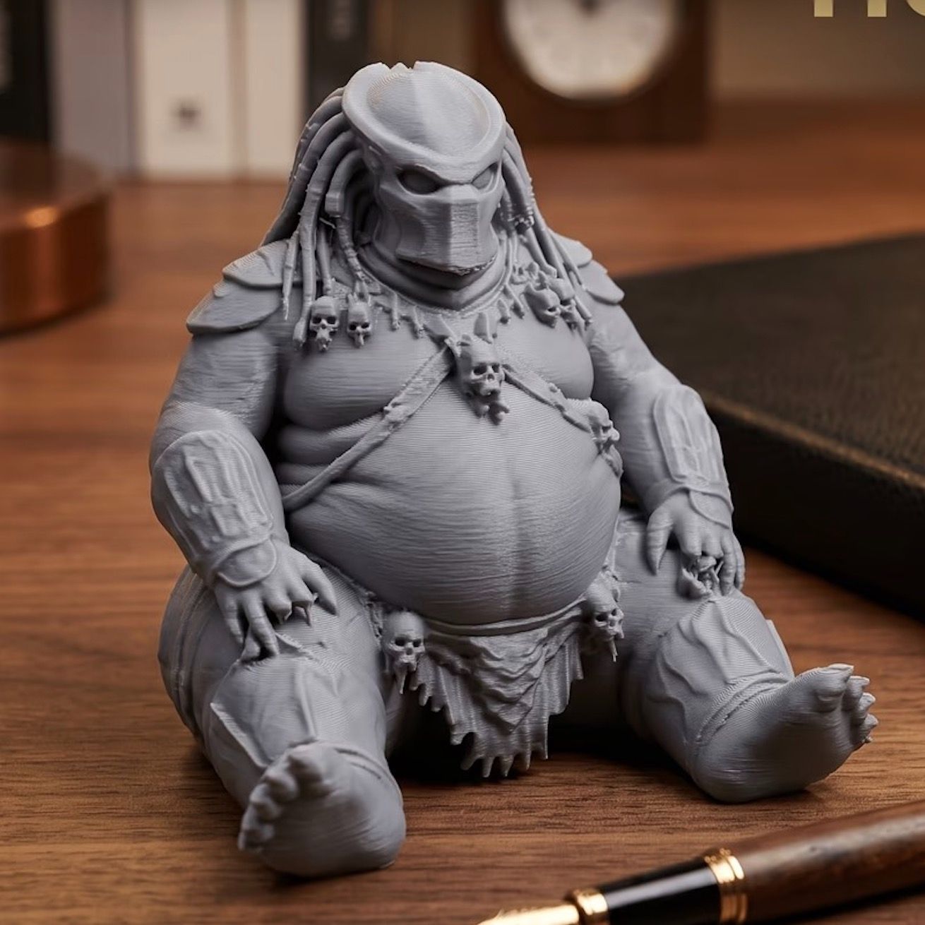 フィギュア 太ったプレデター 6.5cm デブ 宇宙人 化け物 モンスター