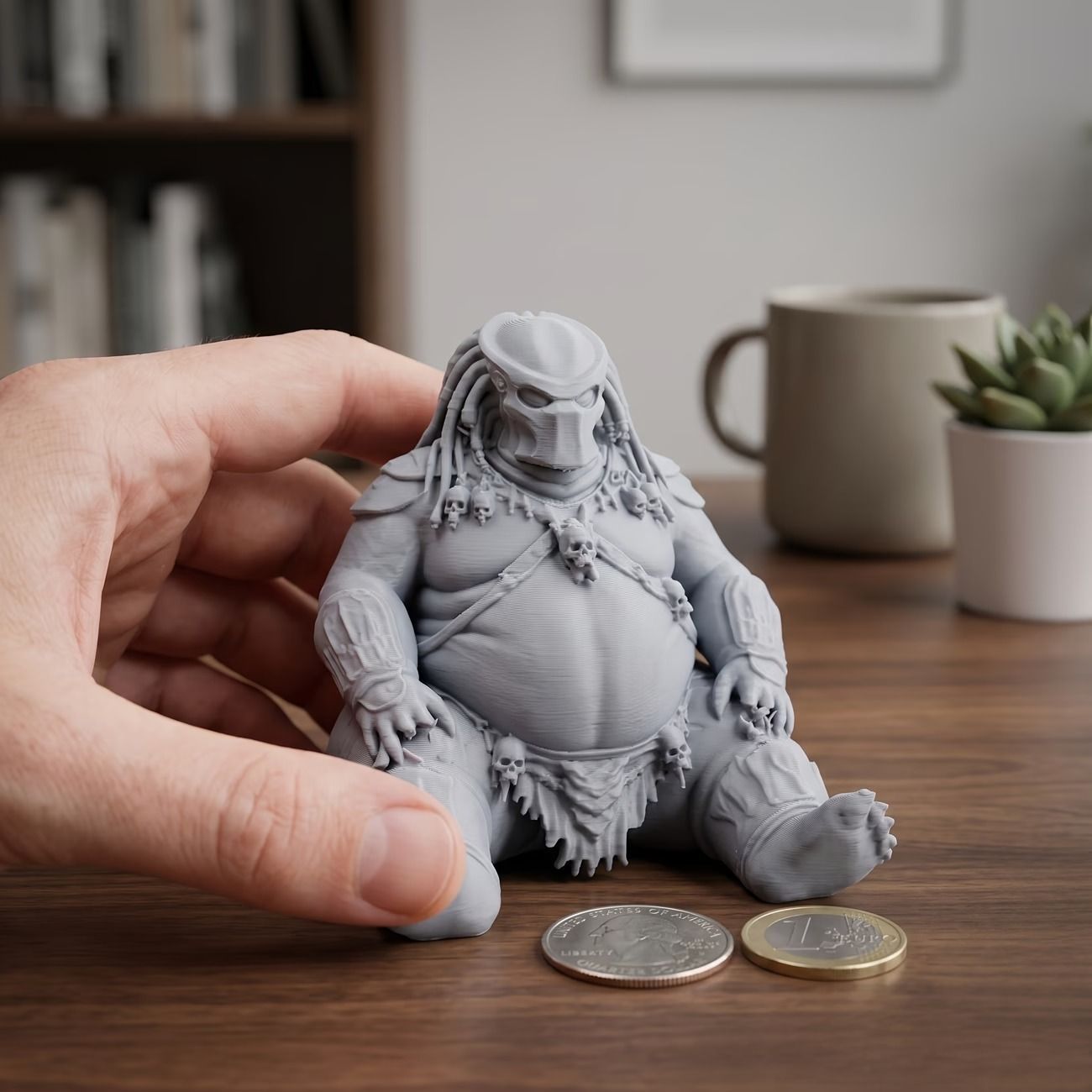 フィギュア 太ったプレデター 6.5cm デブ 宇宙人 化け物 モンスター 