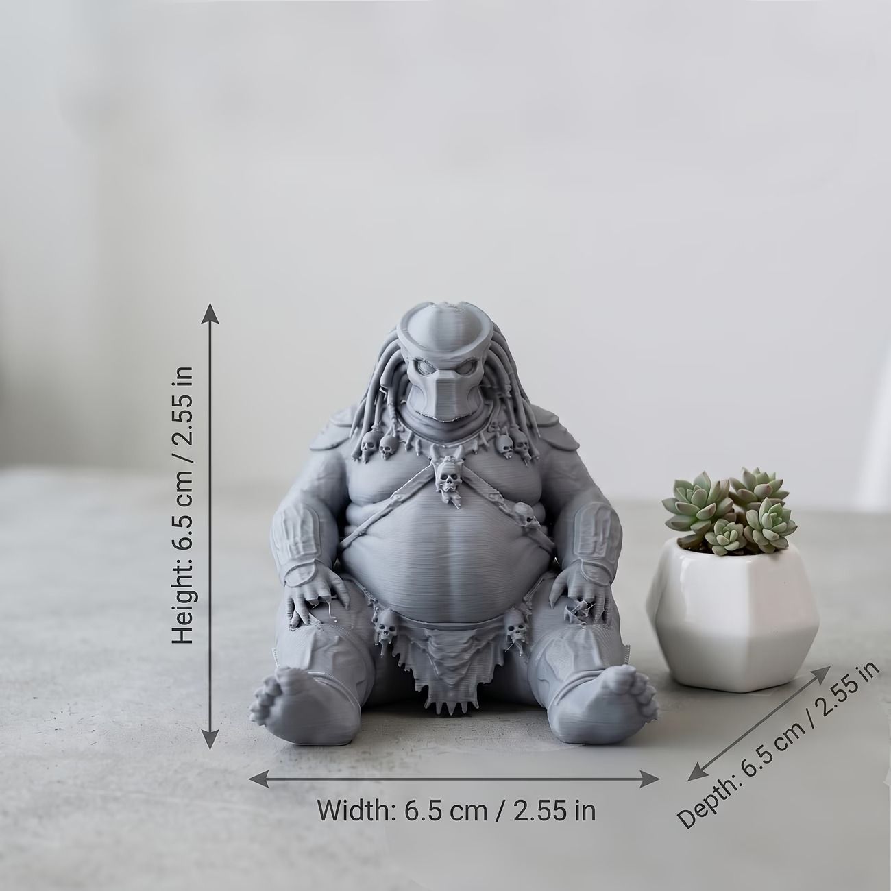 フィギュア 太ったプレデター 6.5cm デブ 宇宙人 化け物 モンスター 