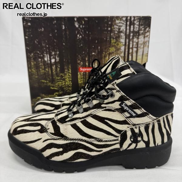 Supreme×Timberland/シュプリーム×ティンバーランド【24AW】Field Boot Zebra/フィールドブーツ ゼブラ TB0A6EUN/27.5