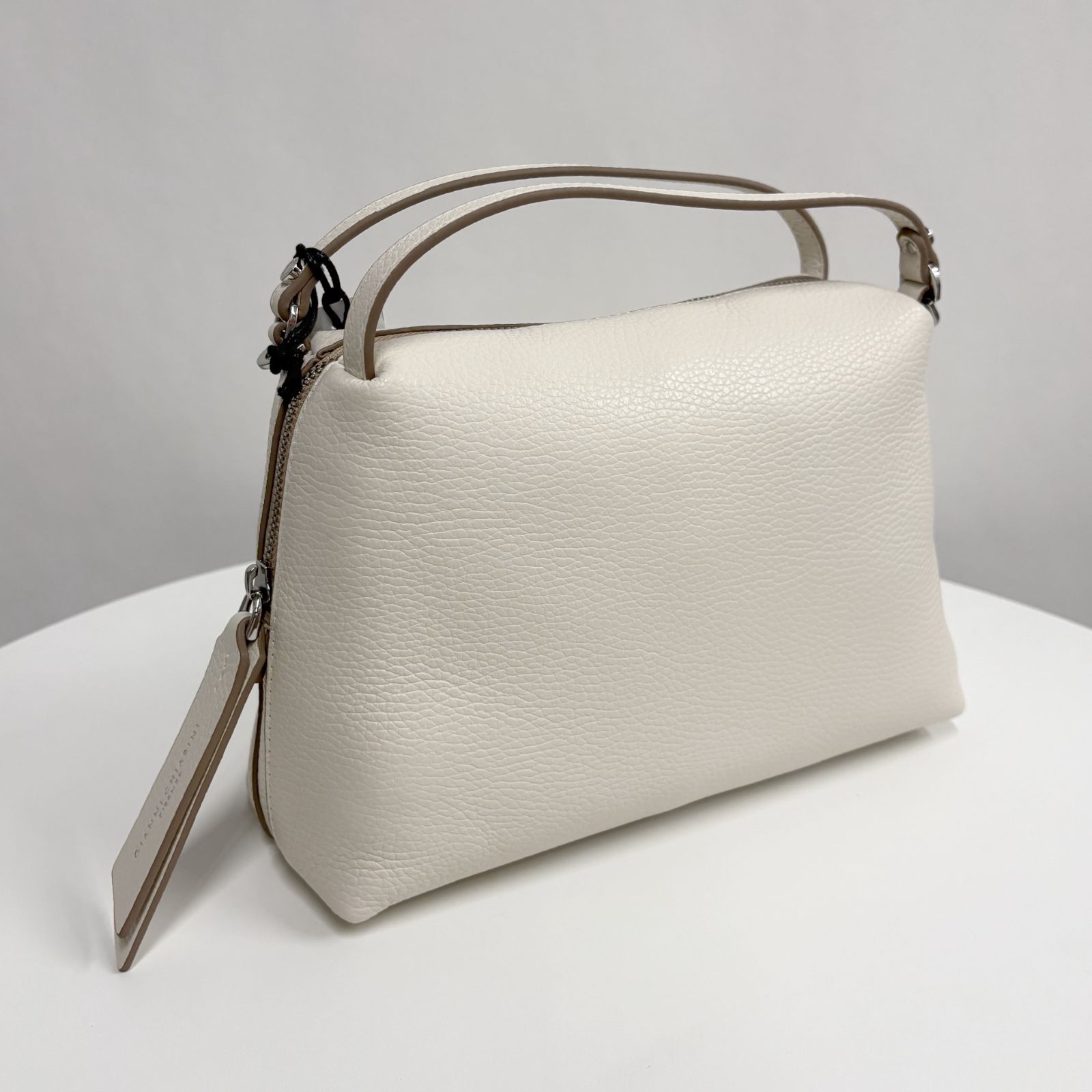 新品未使用訳アリ GIANNI CHIARINI ALIFA M　ジャンニキャリーニ アリファM　マーブル　白　ホワイト