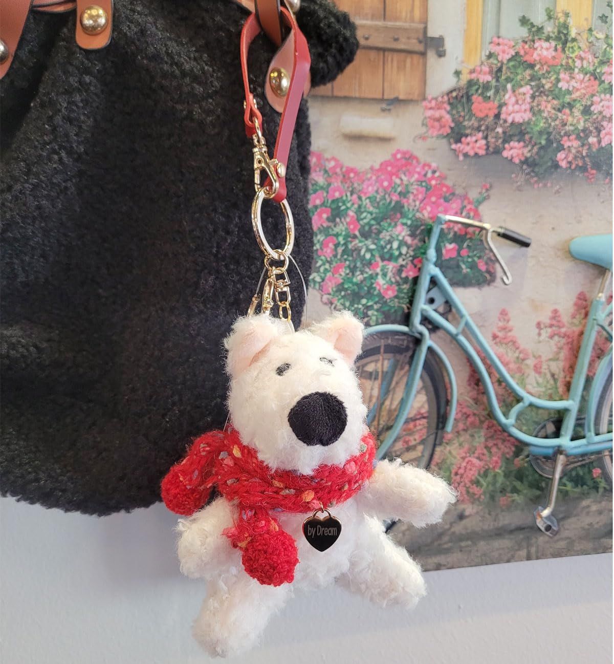 byDream] いぬのストラップ 犬キーホルダー イヌのバッグチャーム