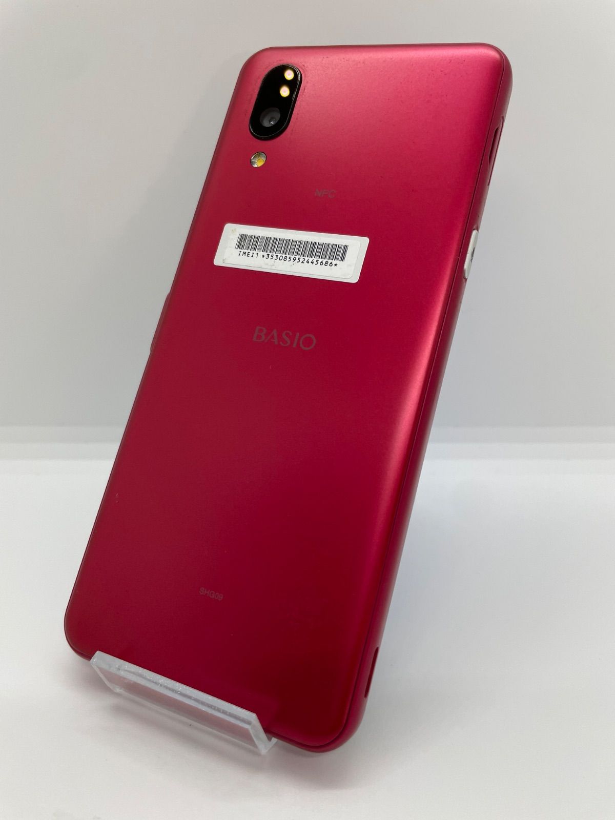 中古 BASIO active SHG09 レッド 64GB SIMロック解除済 - メルカリ