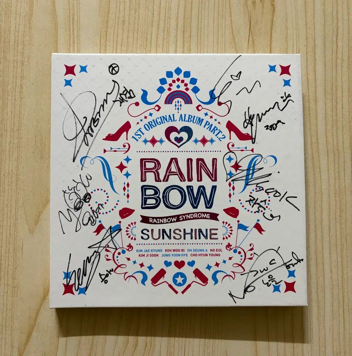 チョン・ウォンのサイン レインボー 正規 1 家 Part 2 Sunshine CD