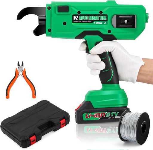 NEWTRY鉄筋結束機自動鉄筋タイガンプロ電動8~34mm鉄筋結束自動切断1回で1~3周巻き付け2000mAh21V充電式200m結束線付き鉄筋工事作