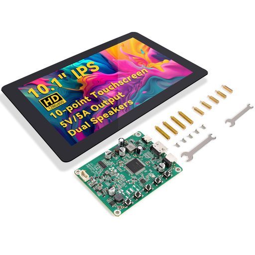 SunFounder最新10インチDIYタッチスクリーンオールインワンソリューション(RaspberryPi5対応)IPSHD1280x800