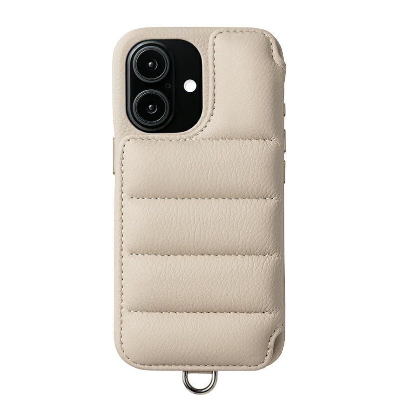 【 DEMIU デミュウ 】 〔 iPhone対応 17用 〕 スマホケース 携帯カバー 背面 手帳型 本革 プレゼント ギフト バロン BALLON 〔 ベージュ 〕