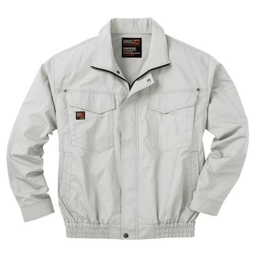 サンエス(SUN-S)空調風神服長袖ワークブルゾンKU91400シルバー3L【服のみ】