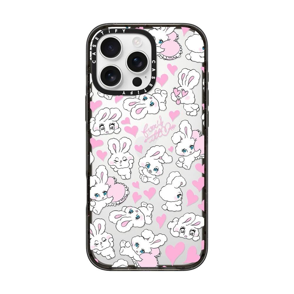 CASETiFY インパクト iPhone 16 Pro Max ケース [スリム / 2.5mの落下試験をクリア (MIL規格4倍相当) / ワイヤレス充電に対応] - Sweetheart Mix - クリア ブラック