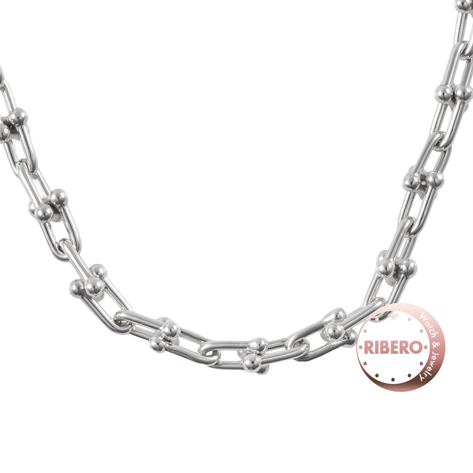 TIFFANY&Co. ティファニー ハードウェア スモール リンク ネックレス スターリングシルバー シルバー【中古】