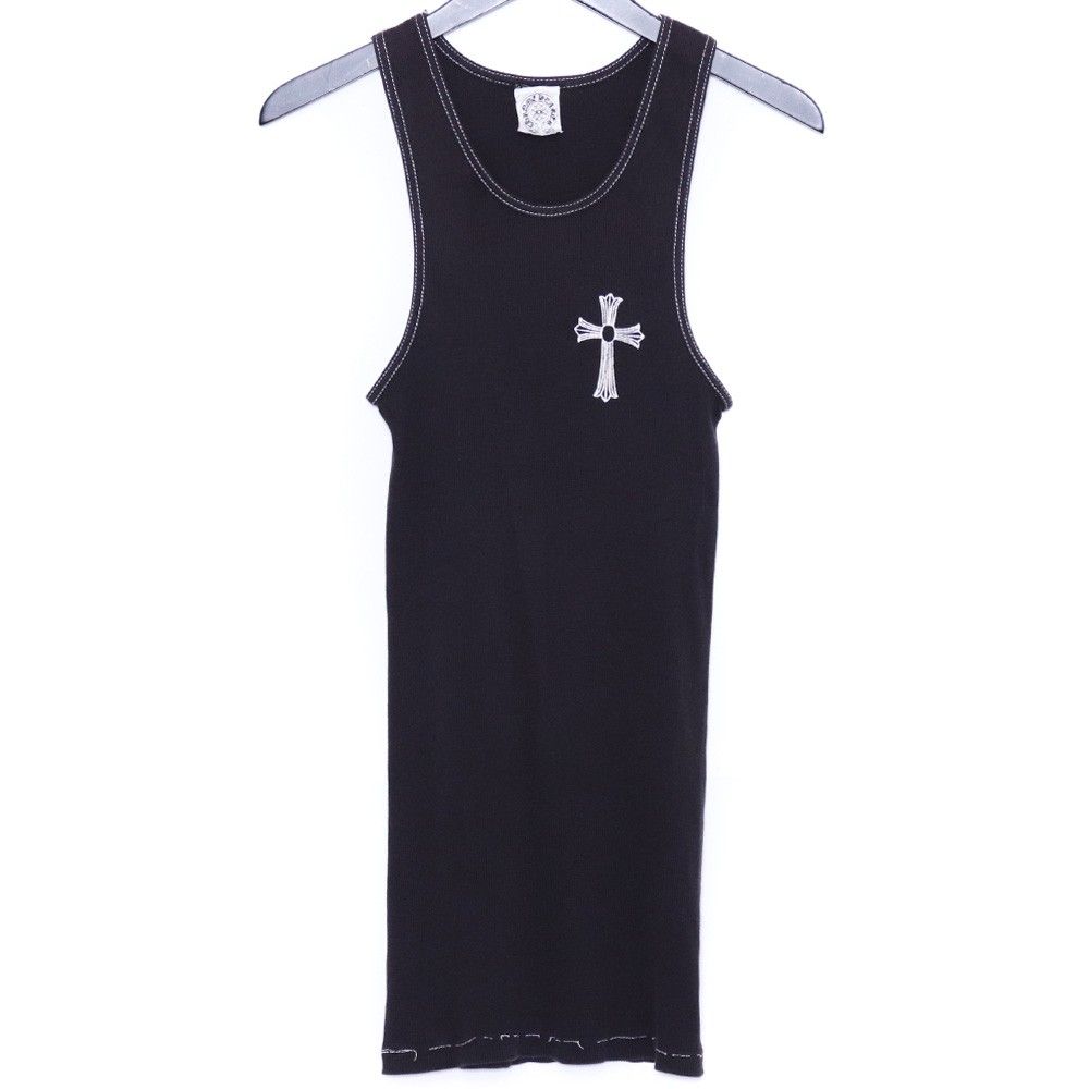 クロムハーツ ヴィンテージ タンクトップ クロス ホースシュー グランジ 古着 CHROME HEARTS オールド NEW YORK ラージクロス ホースシュープリント