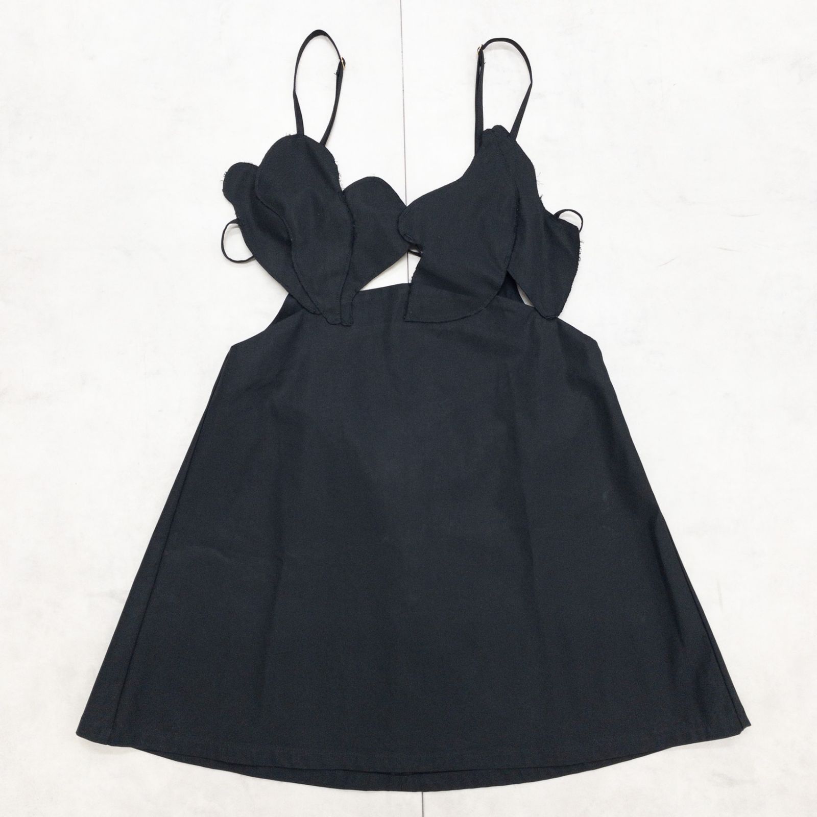 leinwande Petal Strap Dress Rare London satin jacquard petal strap