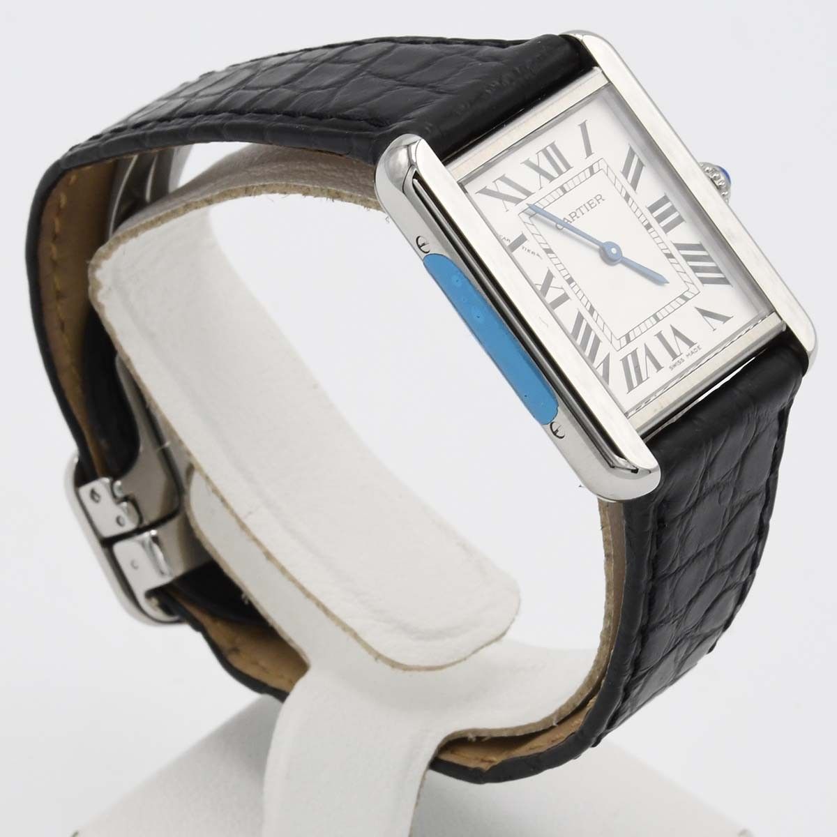 稼働 腕時計 Cartier カルティエ タンクソロ クォーツ シルバー色文字