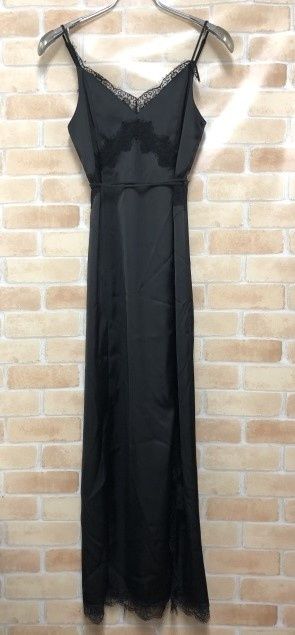 【中古】 FRAY I.D フレイアイディー レーストリムキャミワンピース FWFO255075 ブラック 1 111455231