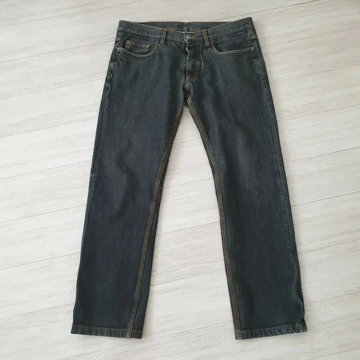 Jil Sander ジルサンダー グレーカラー スティッチ POINT ストレッチジーン 33前後