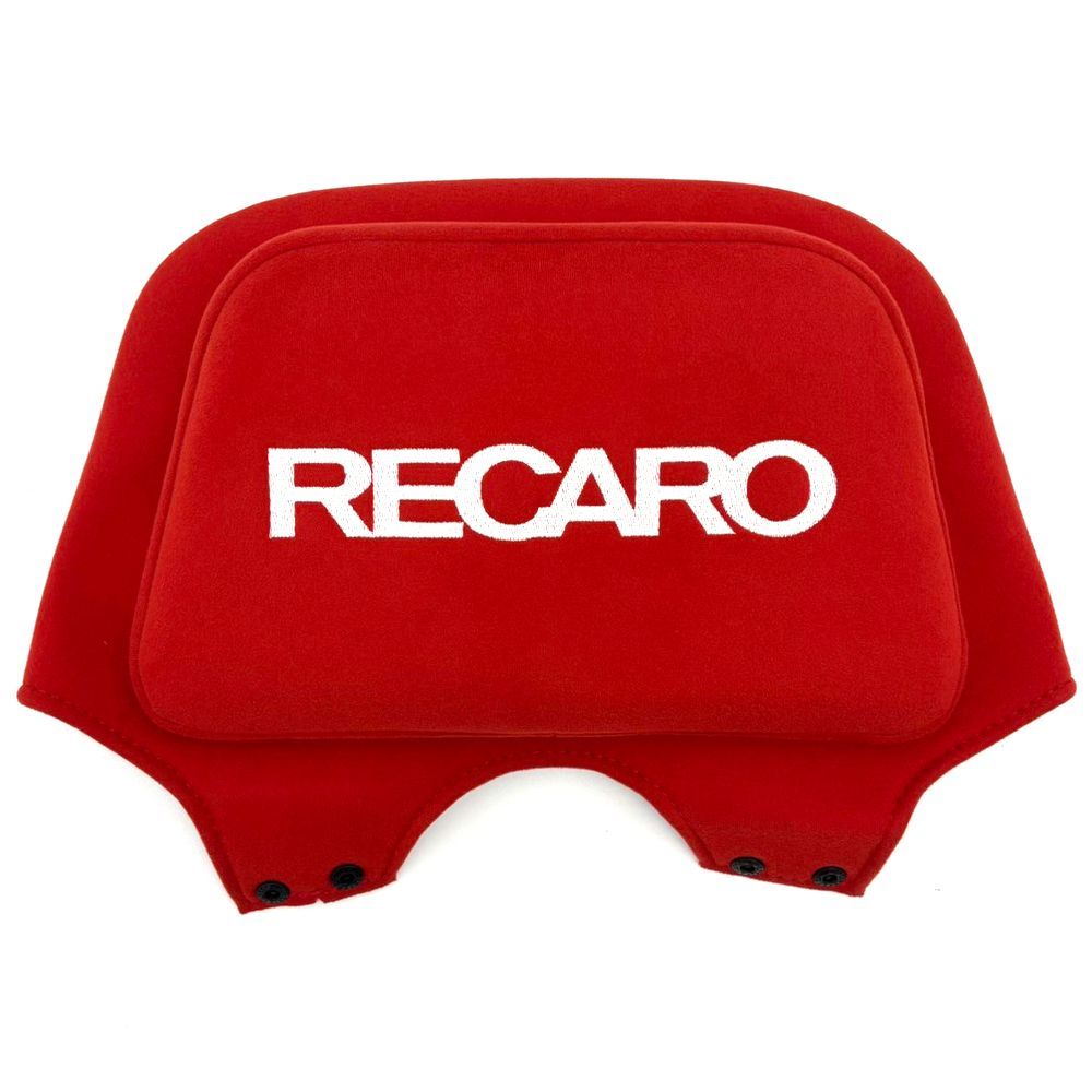 RECARO純正 レカロ ヘッドレストパッド カムイ生地 ブラック レッド 