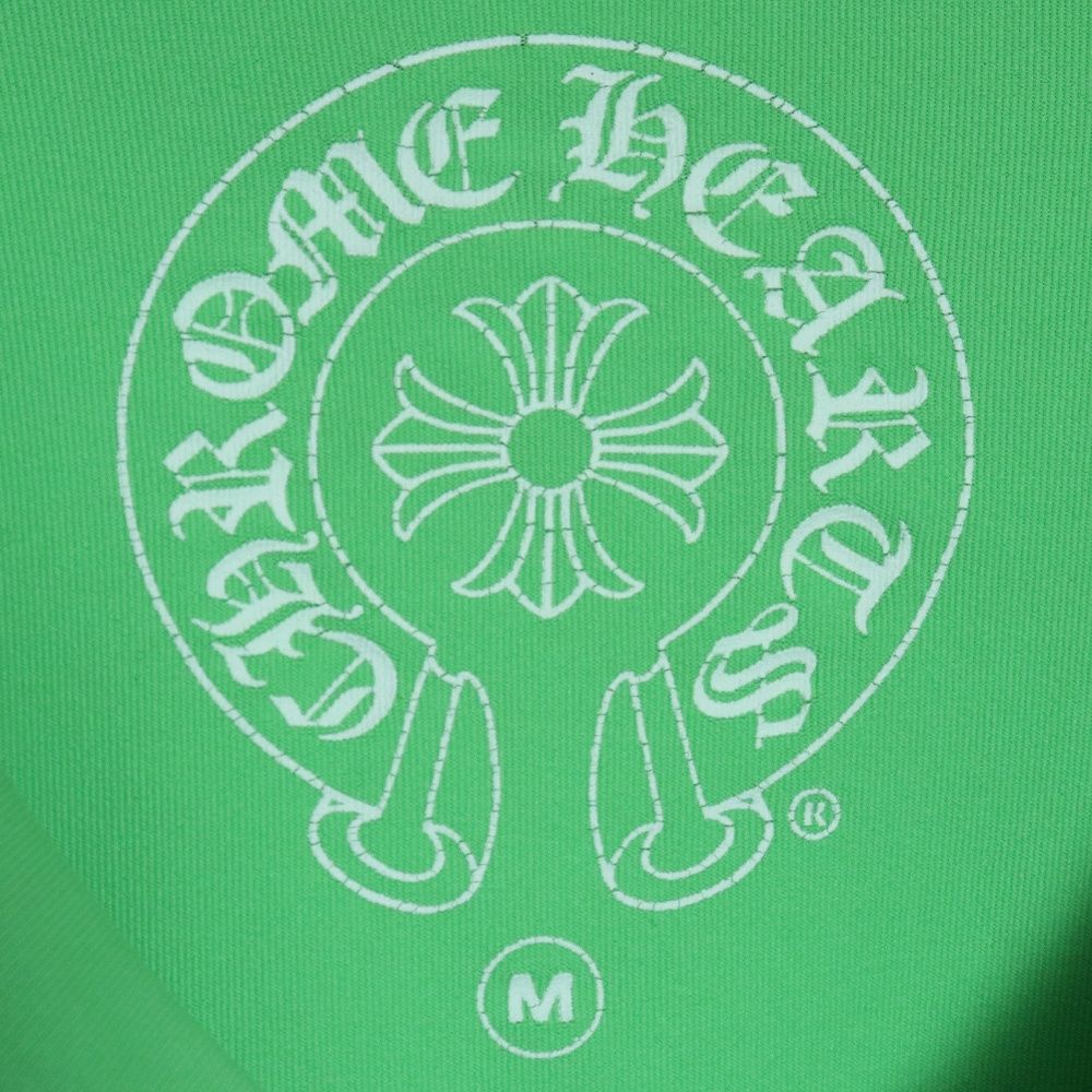 CHROME HEARTS CH ホースシューロングスリーブラッシュガード Mサイズ グリーン CHROME HEARTS CH ホースシューロングスリーブラッシュガード Mサイズ グリーン