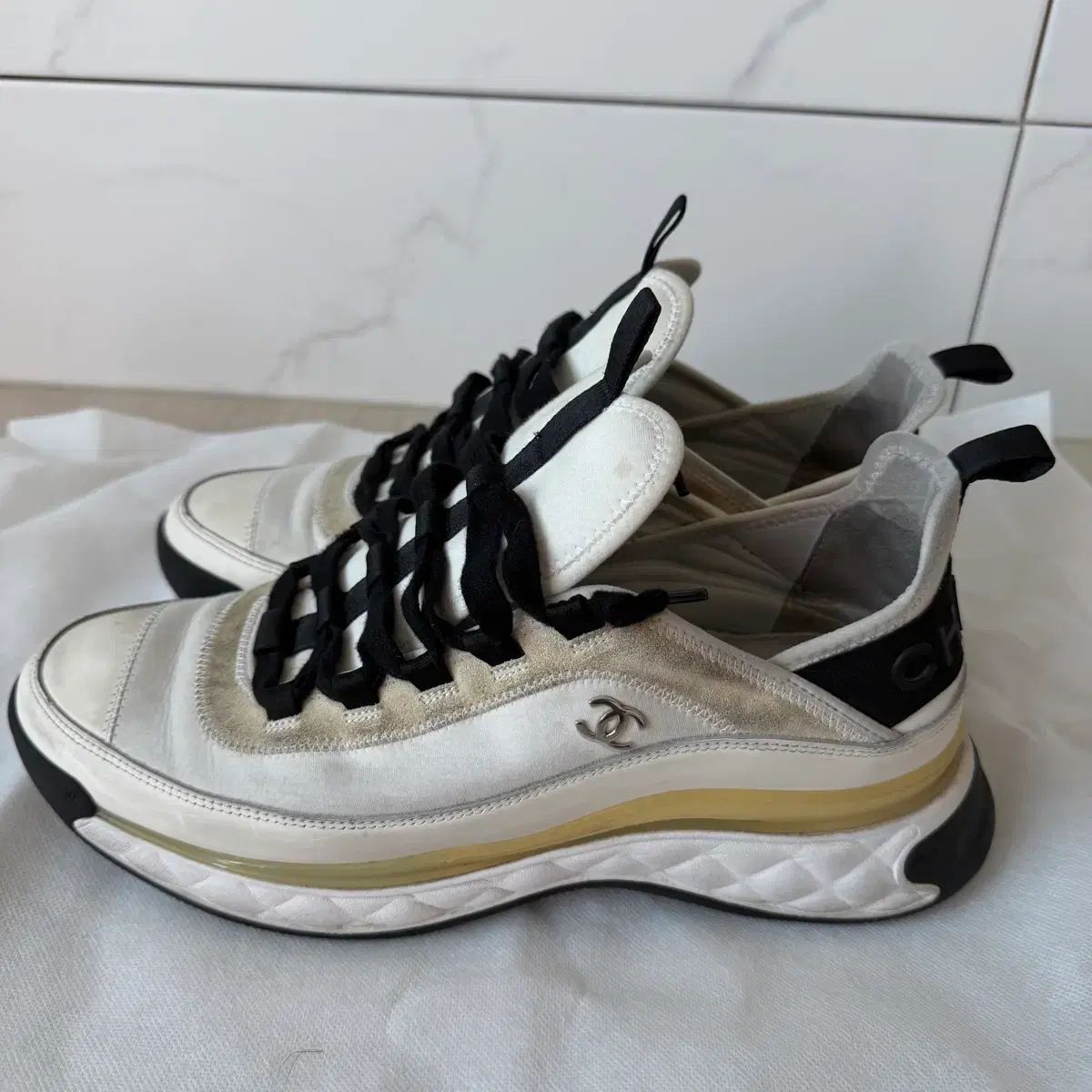 CHANEL ミックスファイバー スニーカー 44